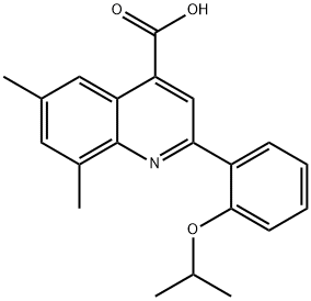 2-(2-ISOPROPOXYPHENYL)-6,8-DIMETHYLQUINOLINE-4-CARBOXYLIC ACID Structure