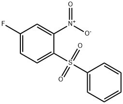 5-FLUORO-2-PHENYLSULFONYLNITROBENZENE 구조식 이미지