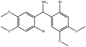 1,1-BIS(2-BROMO-4,5-DIMETHOXYPHENYL)METHANAMINE Structure