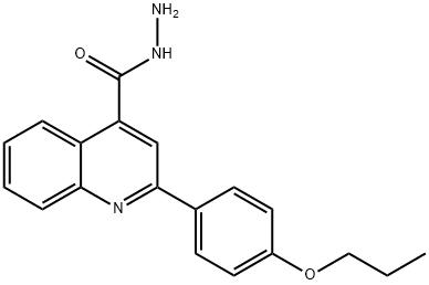 2-(4-PROPOXYPHENYL)QUINOLINE-4-CARBOHYDRAZIDE Structure