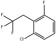 1-CHLORO-3-FLUORO-2-(2,2,2-TRIFLUOROETHYL)BENZENE Structure