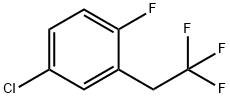 4-CHLORO-1-FLUORO-2-(2,2,2-TRIFLUOROETHYL)BENZENE Structure