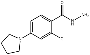 2-chloro-4-(1-pyrrolidinyl)benzenecarbohydrazide 구조식 이미지