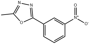 2-methyl-5-(3-nitrophenyl)-1,3,4-oxadiazole 구조식 이미지