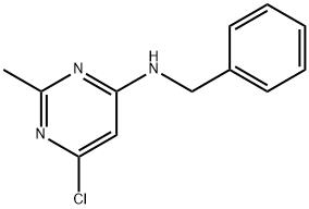 N-벤질-6-클로로-2-메틸-4-피리미딘아민 구조식 이미지