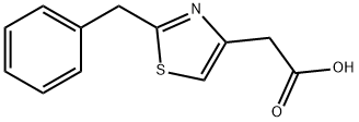 (2-benzyl-1,3-thiazol-4-yl)acetic acid 구조식 이미지