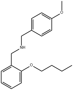 (2-Butoxyphenyl)-N-(4-methoxybenzyl)methanamine 구조식 이미지