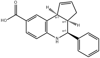 (3aR,4S,9bS)-4-phenyl-3a,4,5,9b-tetrahydro-3H-cyclopenta[c]quinoline-8-carboxylic Structure