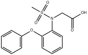 [(Methylsulfonyl)(2-phenoxyphenyl)amino]-acetic acid Structure