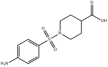 1-[(4-Aminophenyl)sulfonyl]piperidine-4-carboxylic acid 구조식 이미지