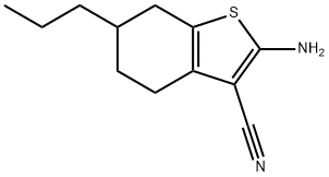 2-Amino-6-propyl-4,5,6,7-tetrahydro-1-benzothiophene-3-carbonitrile 구조식 이미지