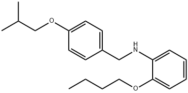 2-Butoxy-N-(4-isobutoxybenzyl)aniline Structure
