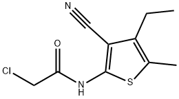 2-Chloro-N-(3-cyano-4-ethyl-5-methylthien-2-yl)-acetamide Structure