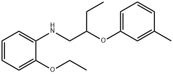 2-Ethoxy-N-[2-(3-methylphenoxy)butyl]aniline 구조식 이미지