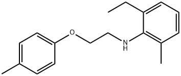 2-Ethyl-6-methyl-N-[2-(4-methylphenoxy)ethyl]-aniline 구조식 이미지