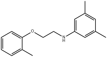 3,5-Dimethyl-N-[2-(2-methylphenoxy)ethyl]aniline 구조식 이미지