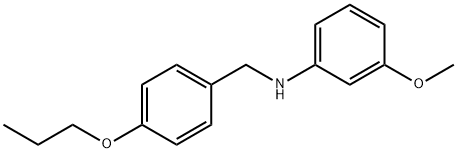 3-Methoxy-N-(4-propoxybenzyl)aniline Structure