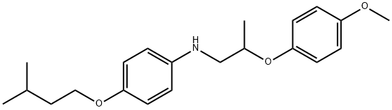 4-(Isopentyloxy)-N-[2-(4-methoxyphenoxy)propyl]-aniline Structure