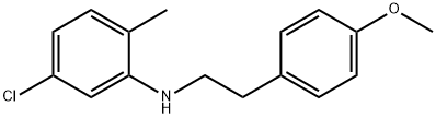 5-Chloro-N-(4-methoxyphenethyl)-2-methylaniline Structure