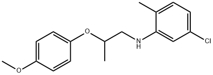 5-Chloro-N-[2-(4-methoxyphenoxy)propyl]-2-methylaniline Structure