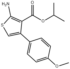 Isopropyl 2-amino-4-(4-methoxyphenyl)thiophene-3-carboxylate Structure