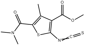 Methyl 5-[(dimethylamino)carbonyl]-2-isothiocyanato-4-methylthiophene-3-carboxyla Structure