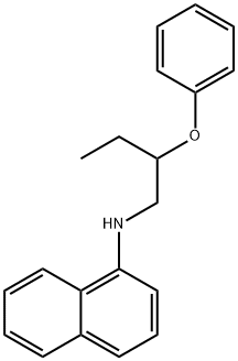 N-(2-Phenoxybutyl)-1-naphthalenamine Structure