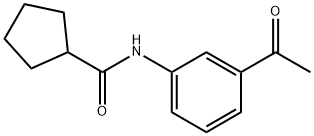 N-(3-Acetylphenyl)cyclopentanecarboxamide Structure