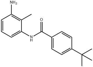 N-(3-Amino-2-methylphenyl)-4-(tert-butyl)benzamide 구조식 이미지