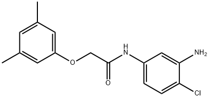 N-(3-Amino-4-chlorophenyl)-2-(3,5-dimethylphenoxy)acetamide 구조식 이미지