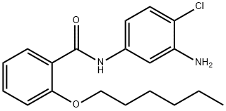 N-(3-Amino-4-chlorophenyl)-2-(hexyloxy)benzamide 구조식 이미지