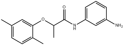 N-(3-Aminophenyl)-2-(2,5-dimethylphenoxy)-propanamide 구조식 이미지