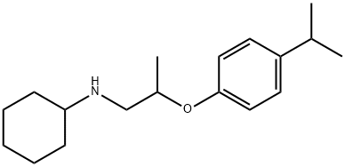 N-[2-(4-Isopropylphenoxy)propyl]cyclohexanamine Structure