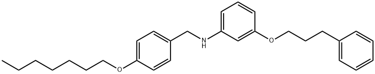 N-[4-(Heptyloxy)benzyl]-3-(3-phenylpropoxy)aniline Structure