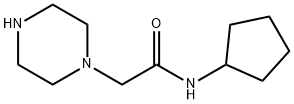 N-Cyclopentyl-2-piperazin-1-ylacetamide 구조식 이미지