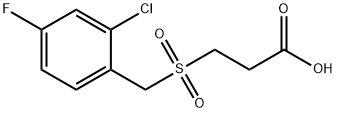3-[(2-chloro-4-fluorobenzyl)sulfonyl]propanoic acid Structure