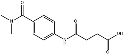 4-{4-[(dimethylamino)carbonyl]anilino}-4-oxobutanoic acid Structure