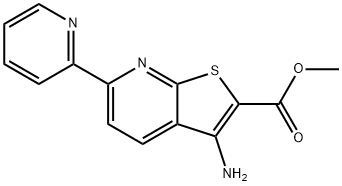 methyl 3-amino-6-(2-pyridinyl)thieno[2,3-b]pyridine-2-carboxylate 구조식 이미지