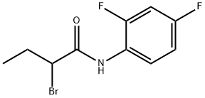2-bromo-N-(2,4-difluorophenyl)butanamide 구조식 이미지