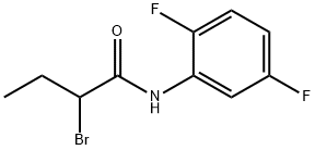 2-bromo-N-(2,5-difluorophenyl)butanamide Structure