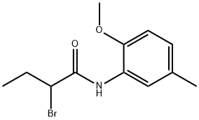 2-bromo-N-(2-methoxy-5-methylphenyl)butanamide 구조식 이미지