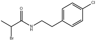 2-bromo-N-[2-(4-chlorophenyl)ethyl]propanamide 구조식 이미지