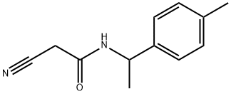 2-cyano-N-[1-(4-methylphenyl)ethyl]acetamide Structure