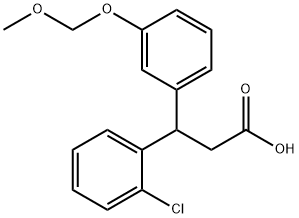 3-(2-chlorophenyl)-3-[3-(methoxymethoxy)phenyl]propanoic acid 구조식 이미지