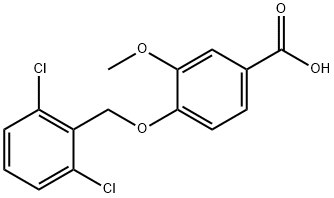 4-[(2,6-dichlorobenzyl)oxy]-3-methoxybenzoic acid Structure