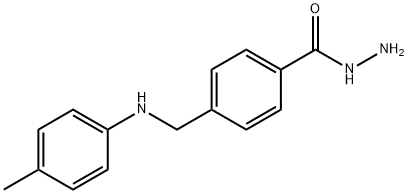 4-{[(4-methylphenyl)amino]methyl}benzohydrazide Structure