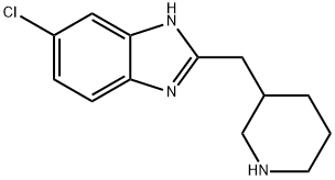 5-클로로-2-(피페리딘-3-일메틸)-1H-벤즈이미다졸 구조식 이미지