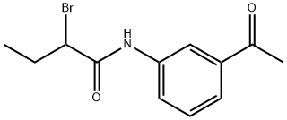 N-(3-acetylphenyl)-2-bromobutanamide 구조식 이미지