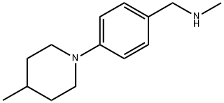 N-methyl-N-[4-(4-methylpiperidin-1-yl)benzyl]amine 구조식 이미지