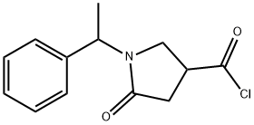5-oxo-1-(1-phenylethyl)pyrrolidine-3-carbonyl chloride 구조식 이미지